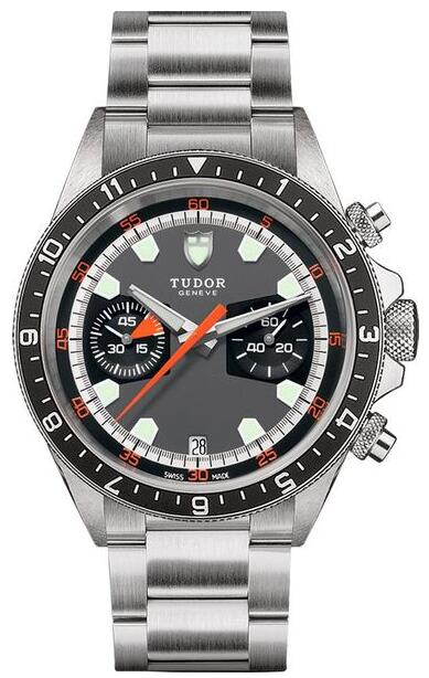 Cheap Tudor Heritage Chrono Grey & Black Dial Men's Watches M70330N-0006